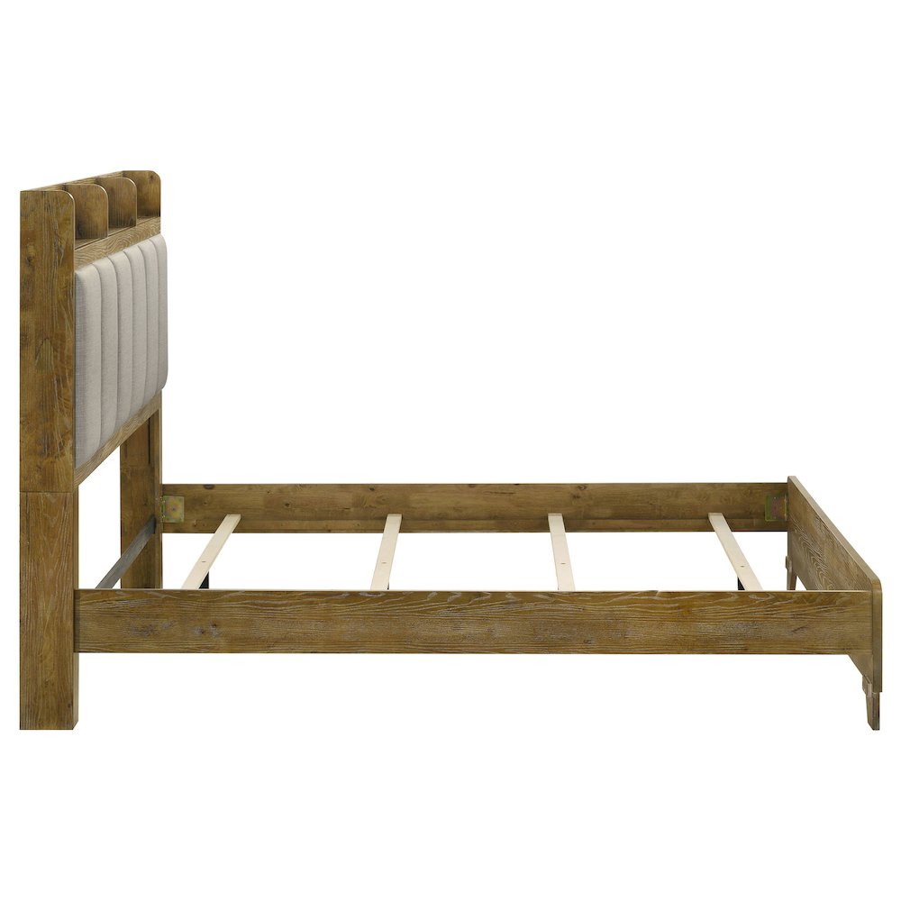 Henderson 57-inch Queen Bookcase Panel Bed Medium Oak. Picture 6