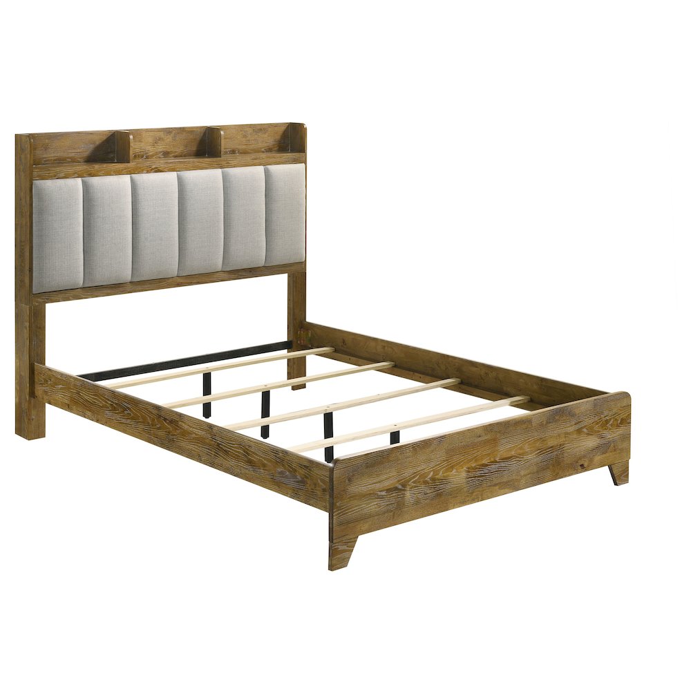 Henderson 4-piece Queen Bedroom Set Medium Oak. Picture 3