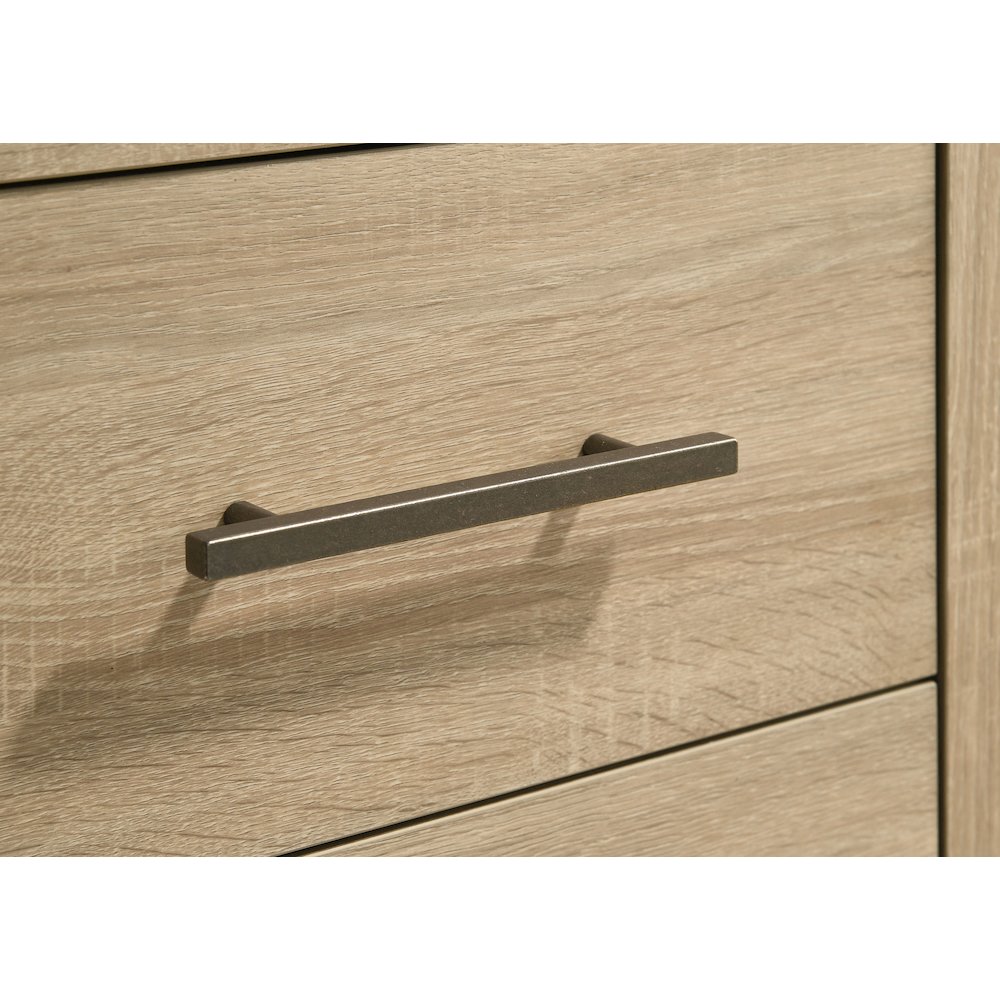 Arielle 2-drawer Bedroom Nightstand with Casters Light Oak. Picture 8