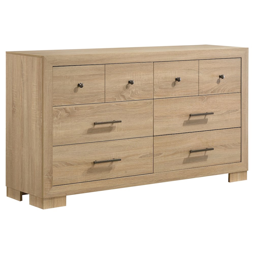 Arielle 6-drawer Bedroom Dresser Cabinet Light Oak. Picture 1