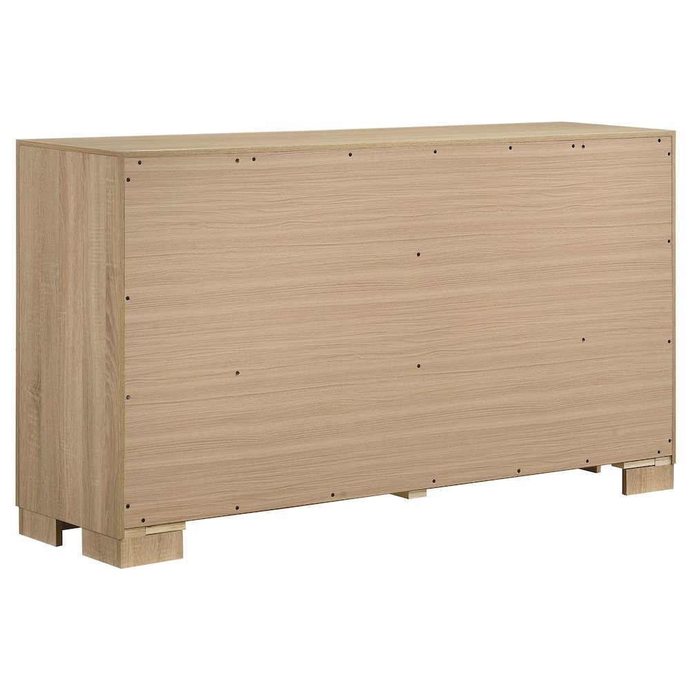 Arielle 6-drawer Bedroom Dresser Cabinet Light Oak. Picture 4