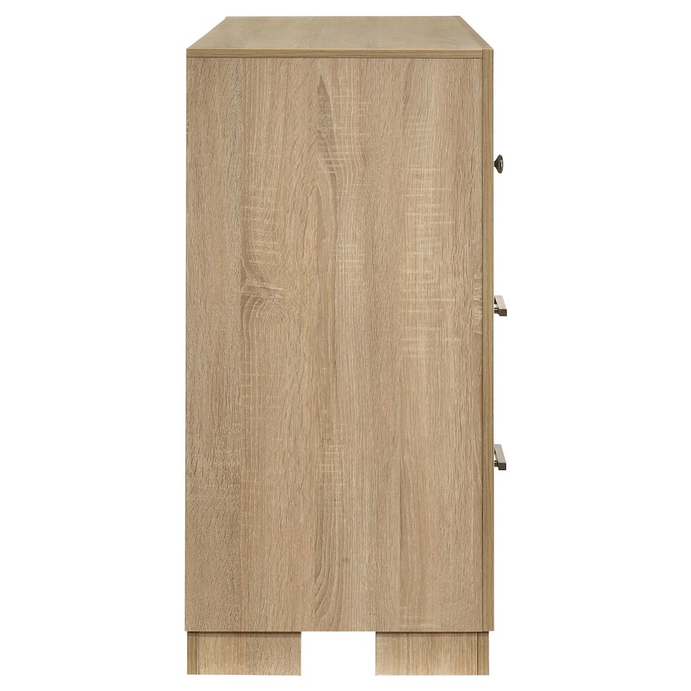 Arielle 6-drawer Bedroom Dresser Cabinet Light Oak. Picture 6