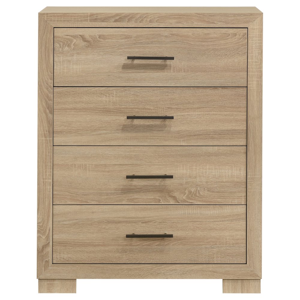 Arielle 4-drawer Bedroom Chest of Drawers Light Oak. Picture 3