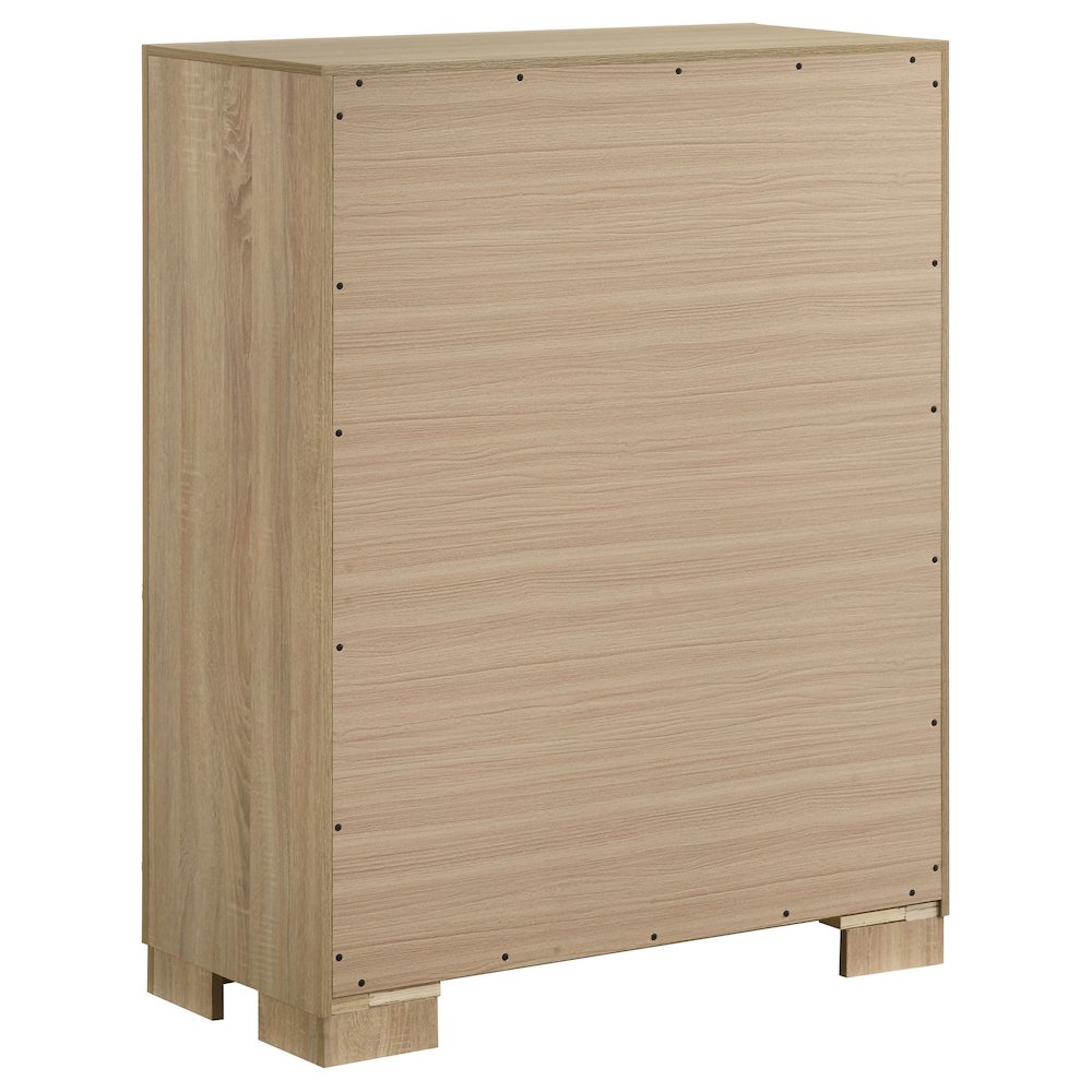 Arielle 4-drawer Bedroom Chest of Drawers Light Oak. Picture 4