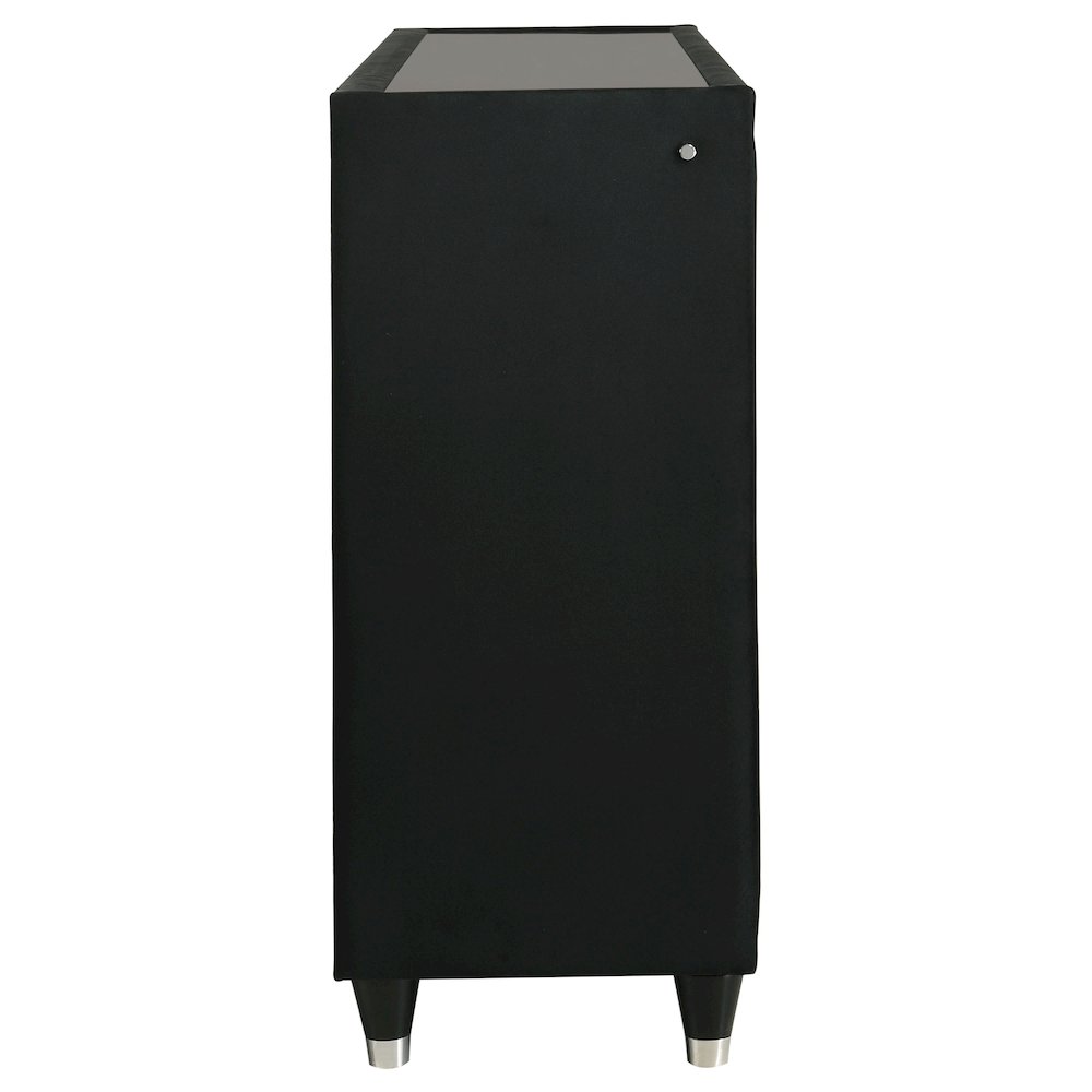 Lorient 8-drawer LED Bedroom Dresser Cabinet Black. Picture 9