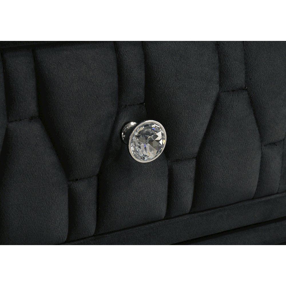 Lorient 8-drawer LED Dresser with Mirror Black. Picture 10