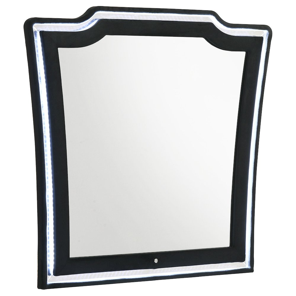 Lorient LED Dresser Mirror Black. Picture 1