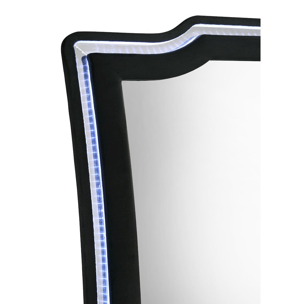 Lorient LED Dresser Mirror Black. Picture 4