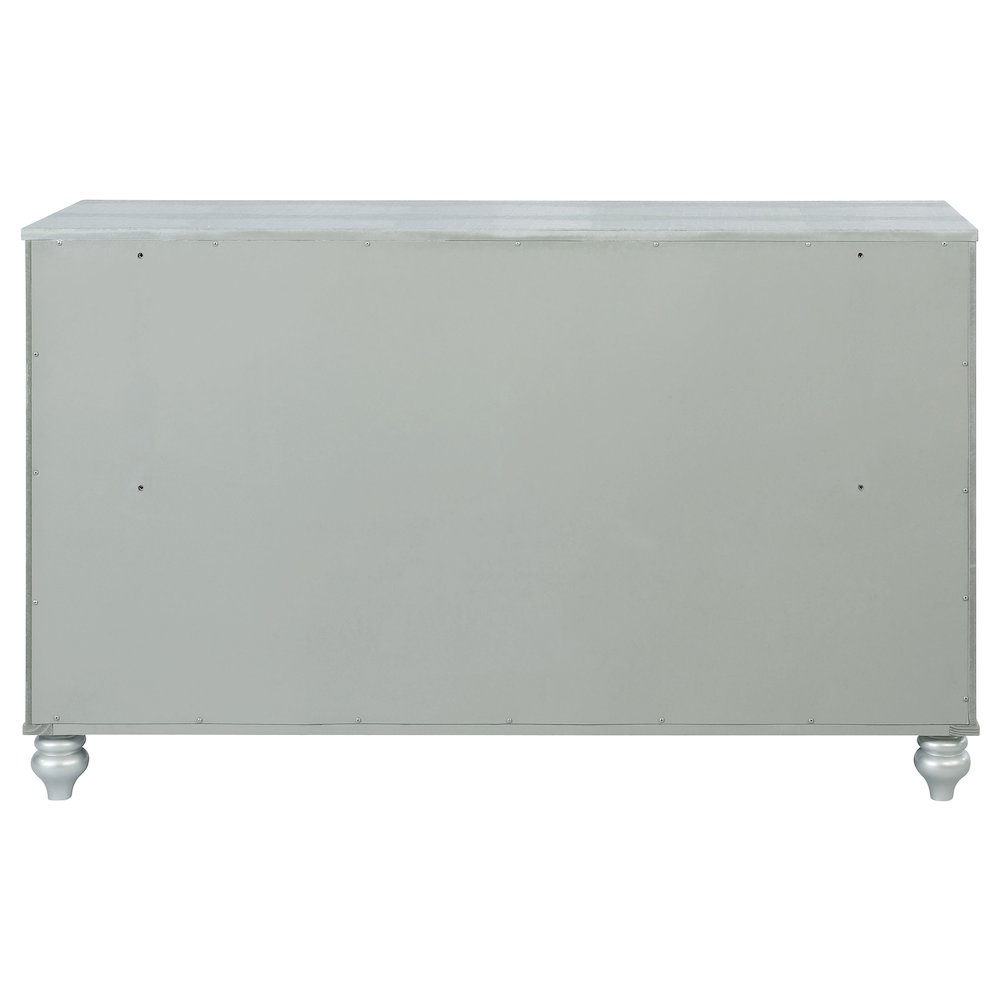 Gunnison 6-drawer Dresser Silver Metallic. Picture 7