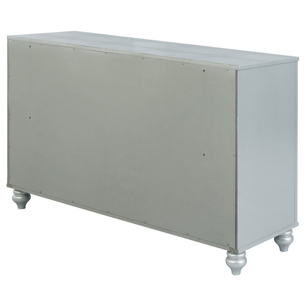 Gunnison 6-drawer Dresser Silver Metallic. Picture 8