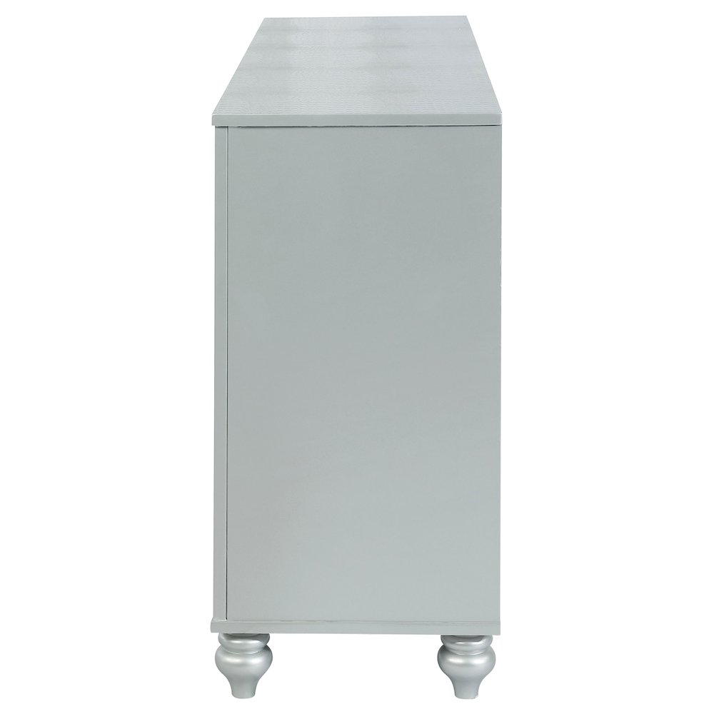 Gunnison 6-drawer Dresser Silver Metallic. Picture 9