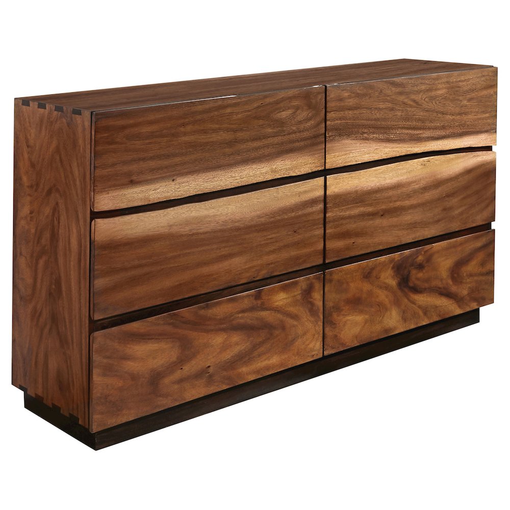 Winslow 4-piece Eastern King Bedroom Set Smokey Walnut. Picture 4