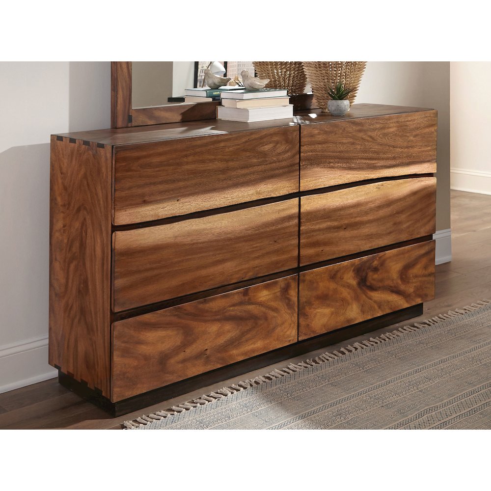 Winslow 6-drawer Dresser Smokey Walnut. Picture 3