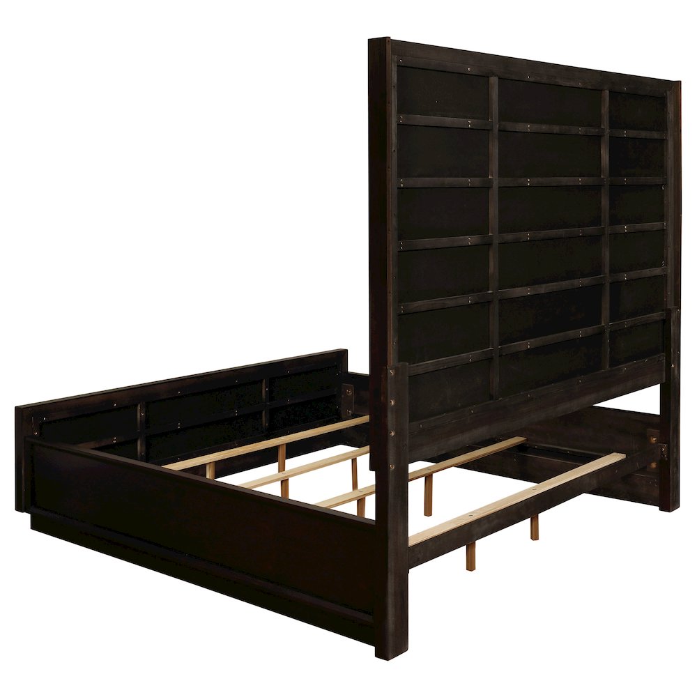 Durango 4-piece Eastern King Bedroom Set Smoked Peppercorn. Picture 4
