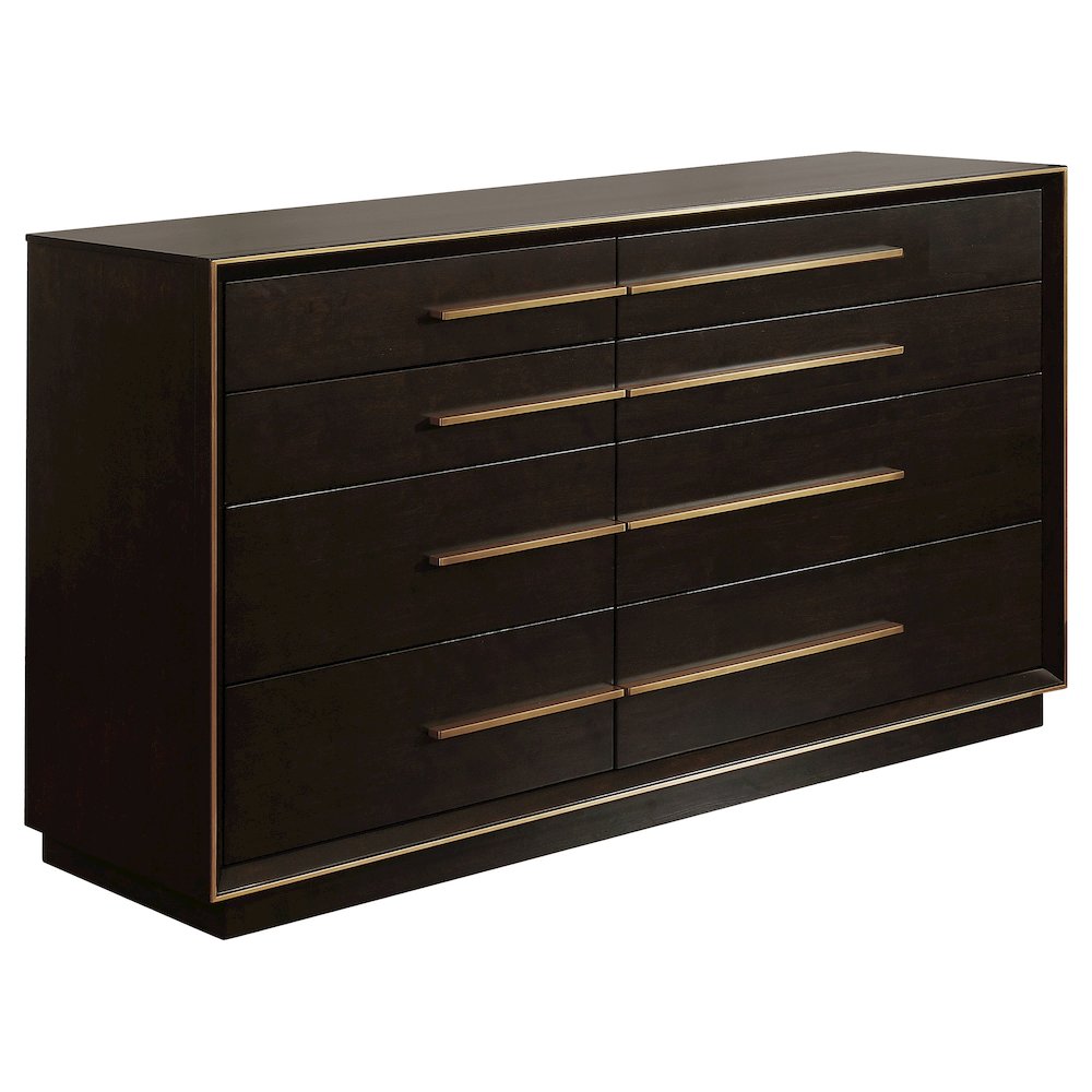 Durango 4-piece Eastern King Bedroom Set Smoked Peppercorn. Picture 8