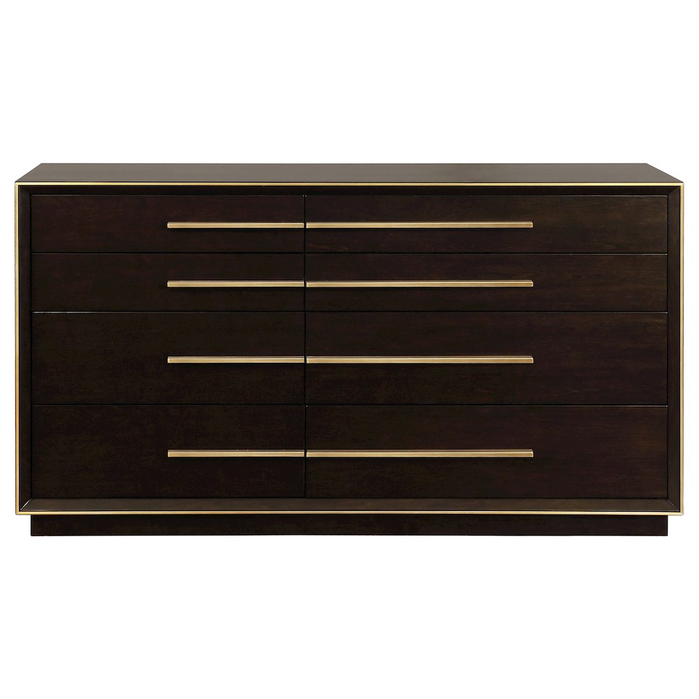 Durango 4-piece Eastern King Bedroom Set Smoked Peppercorn. Picture 9