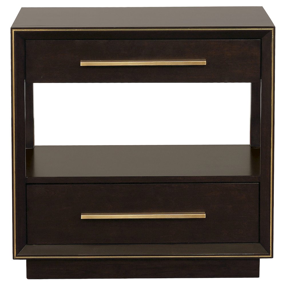 Durango 2-drawer Nightstand Smoked Peppercorn. Picture 3