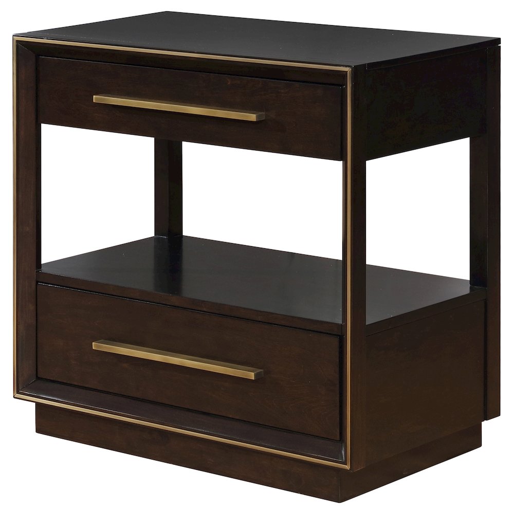 Durango 2-drawer Nightstand Smoked Peppercorn. Picture 4