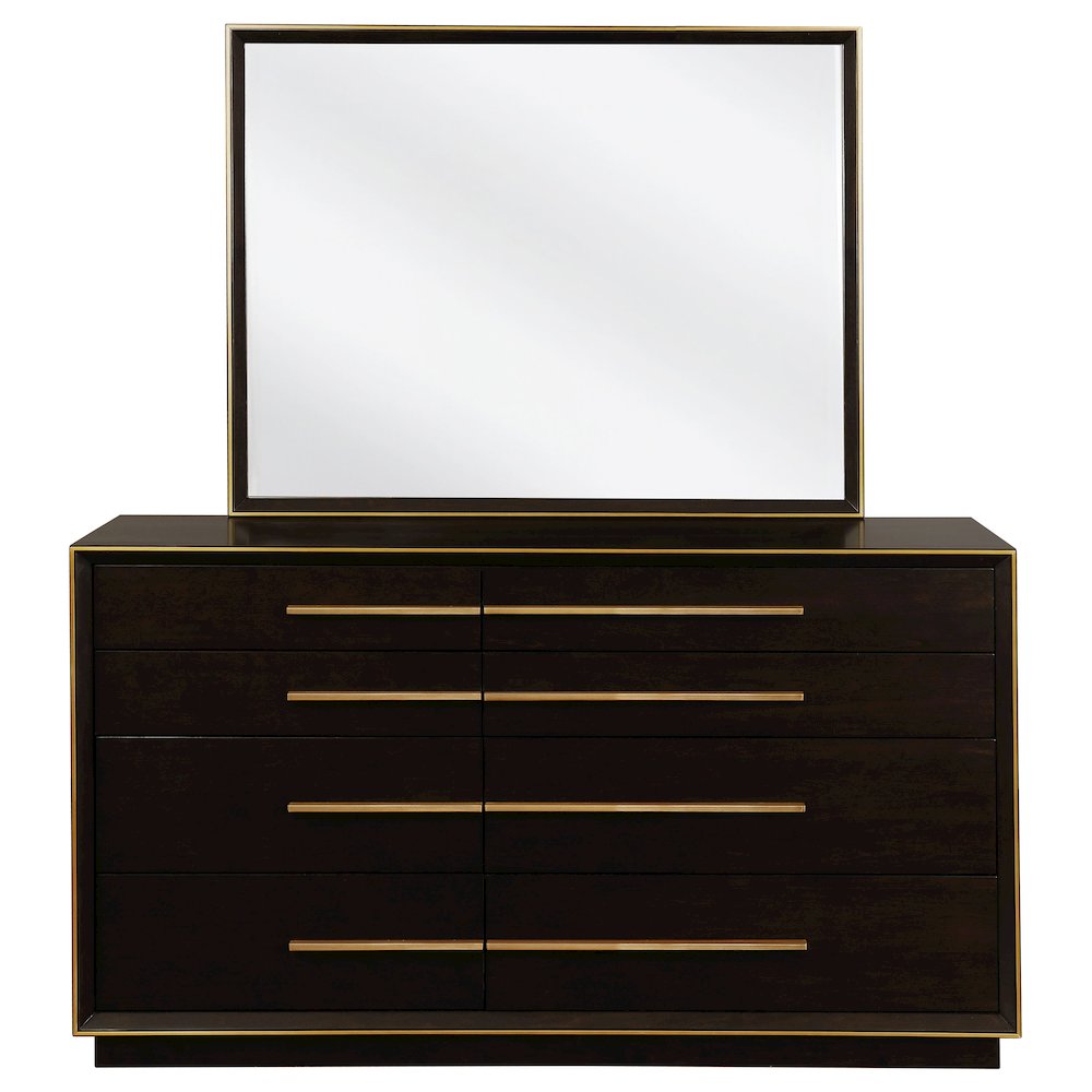 Durango 8-drawer Dresser with Mirror Smoked Peppercorn. Picture 3