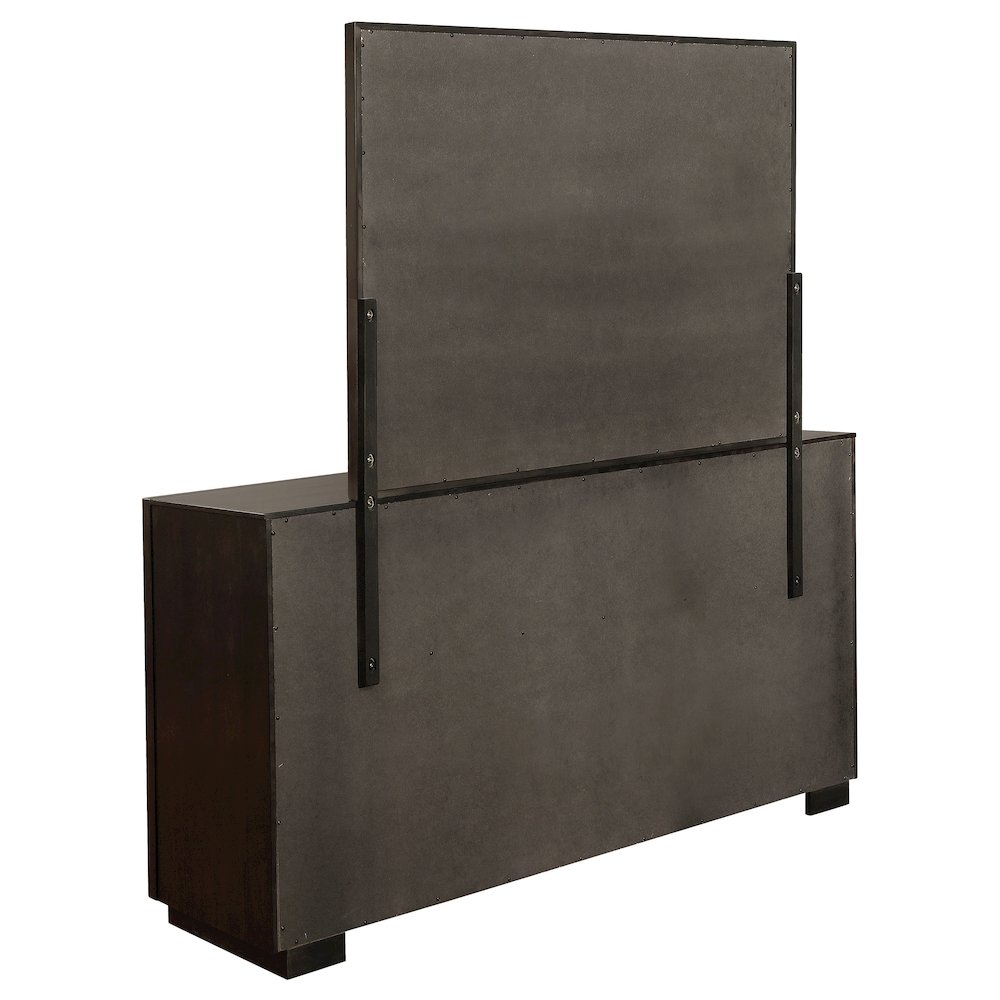 Durango 8-drawer Dresser with Mirror Smoked Peppercorn. Picture 6