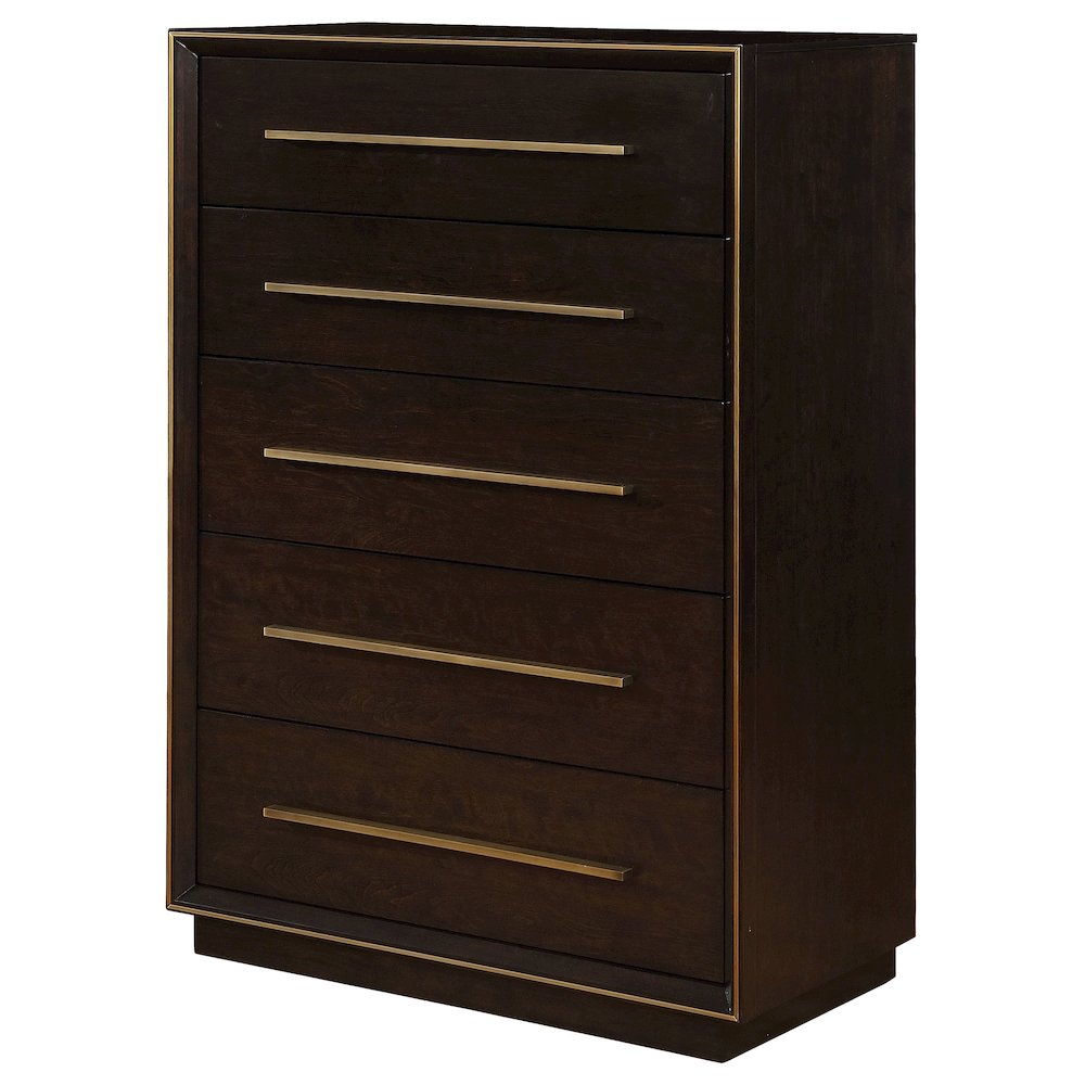 Durango 5-drawer Bedroom Chest Smoked Peppercorn. Picture 4