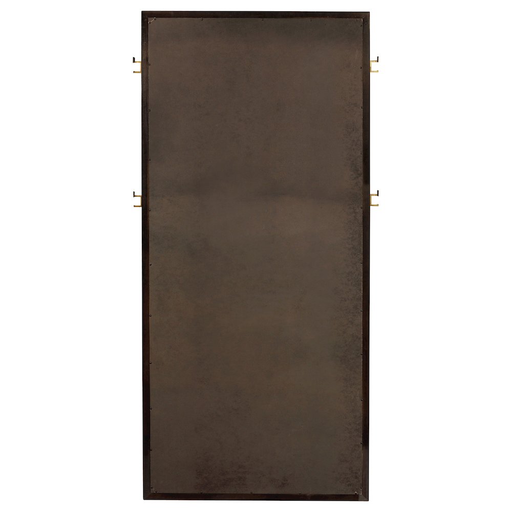 Durango 80-inch Standing Floor Mirror Smoked Peppercorn. Picture 5