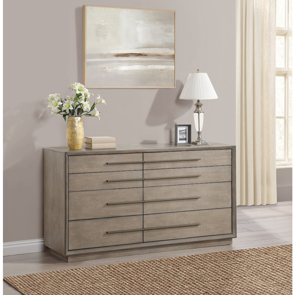 Durango 8-drawer Dresser Washed Oak. Picture 10