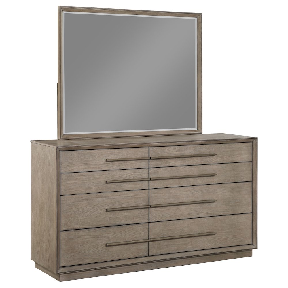 Durango 8-drawer Dresser and Mirror Washed Oak. Picture 1