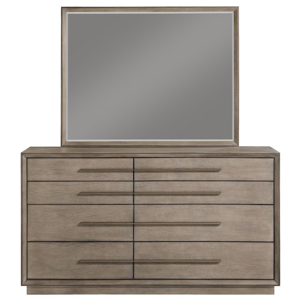 Durango 8-drawer Dresser and Mirror Washed Oak. Picture 3