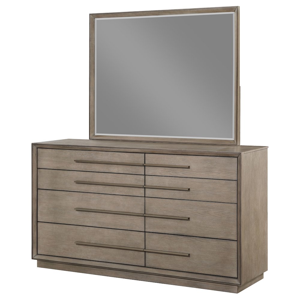 Durango 8-drawer Dresser and Mirror Washed Oak. Picture 4