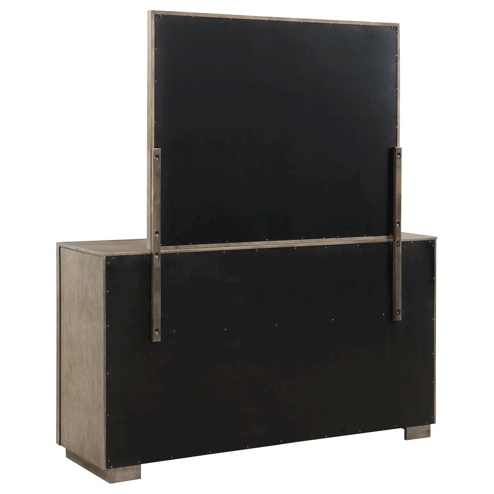 Durango 8-drawer Dresser and Mirror Washed Oak. Picture 6