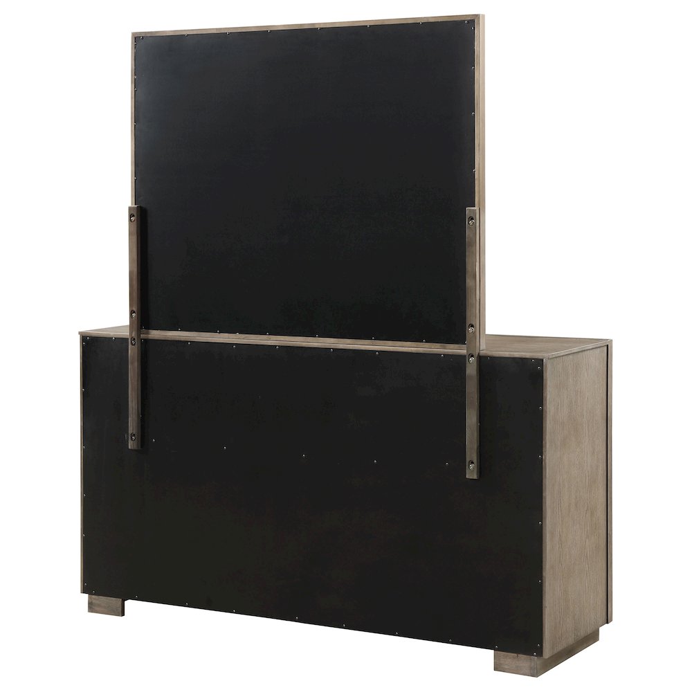 Durango 8-drawer Dresser and Mirror Washed Oak. Picture 8