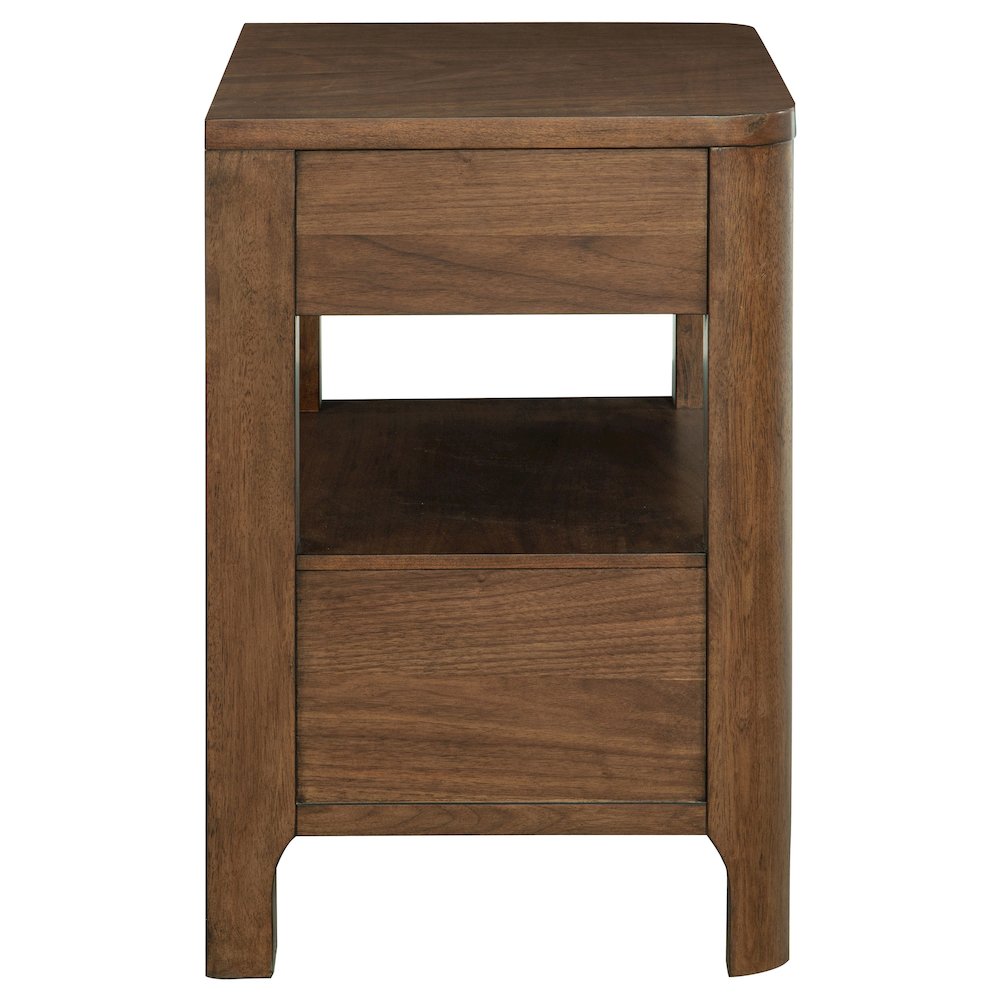 Maderia 2-drawer Nightstand Bedside Table Walnut. Picture 9