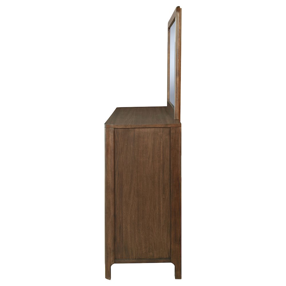 Maderia 8-drawer Dresser and Mirror Walnut. Picture 5