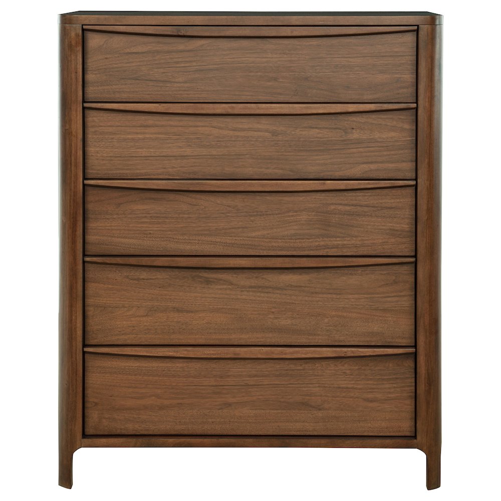 Maderia 5-drawer Chest of Drawers Walnut. Picture 3