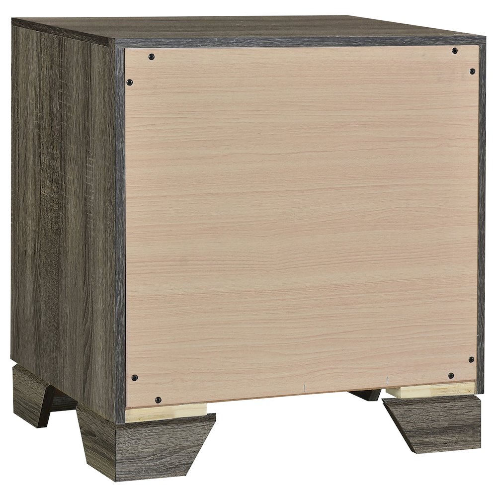 Wright 2-drawer Nightstand Bedside Table Brown Oak. Picture 6