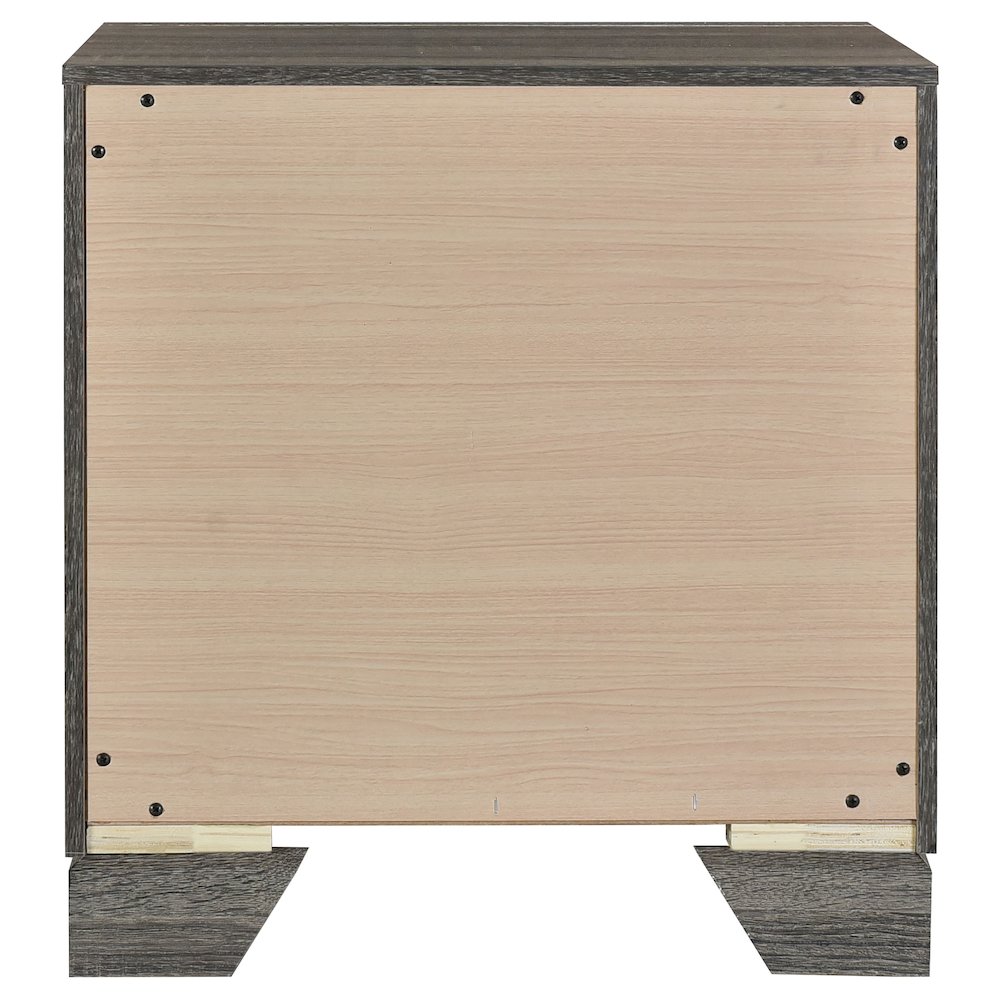 Wright 2-drawer Nightstand Bedside Table Brown Oak. Picture 7