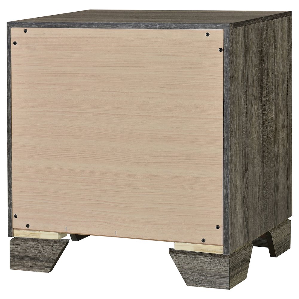 Wright 2-drawer Nightstand Bedside Table Brown Oak. Picture 8