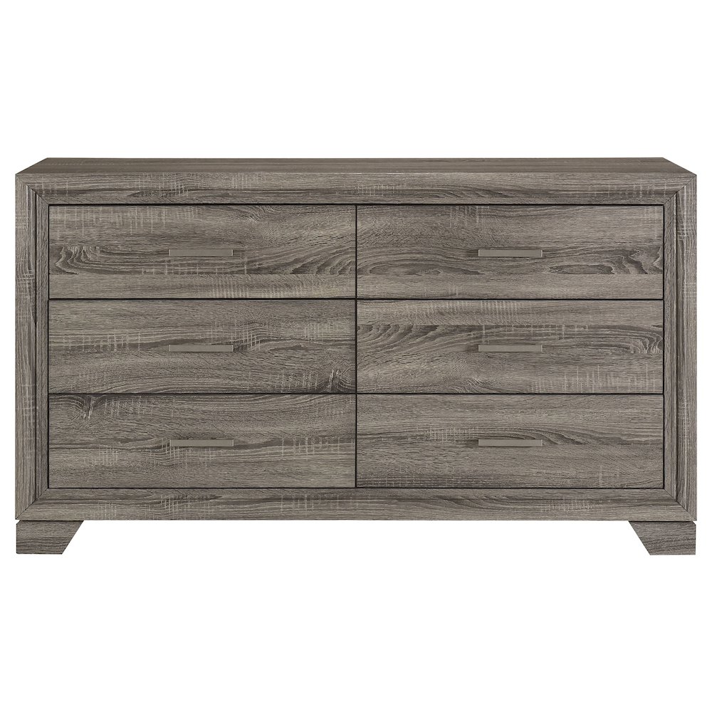 Wright 6-drawer Dresser Cabinet Brown Oak. Picture 3
