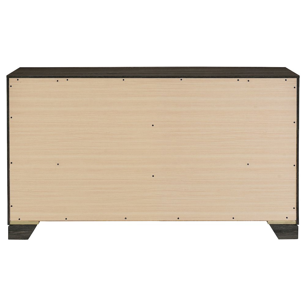 Wright 6-drawer Dresser Cabinet Brown Oak. Picture 7