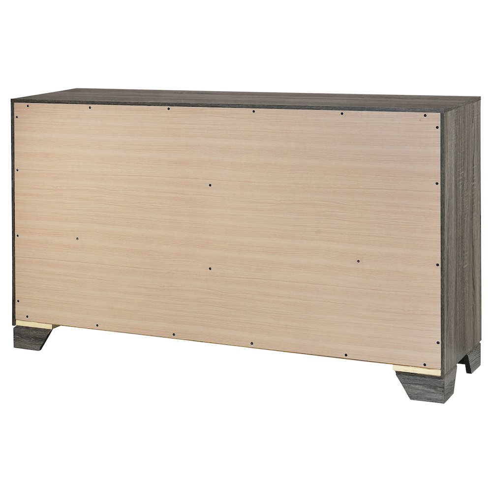 Wright 6-drawer Dresser Cabinet Brown Oak. Picture 8