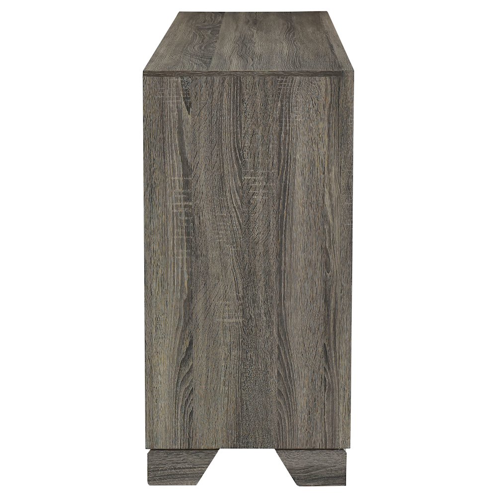 Wright 6-drawer Dresser Cabinet Brown Oak. Picture 9