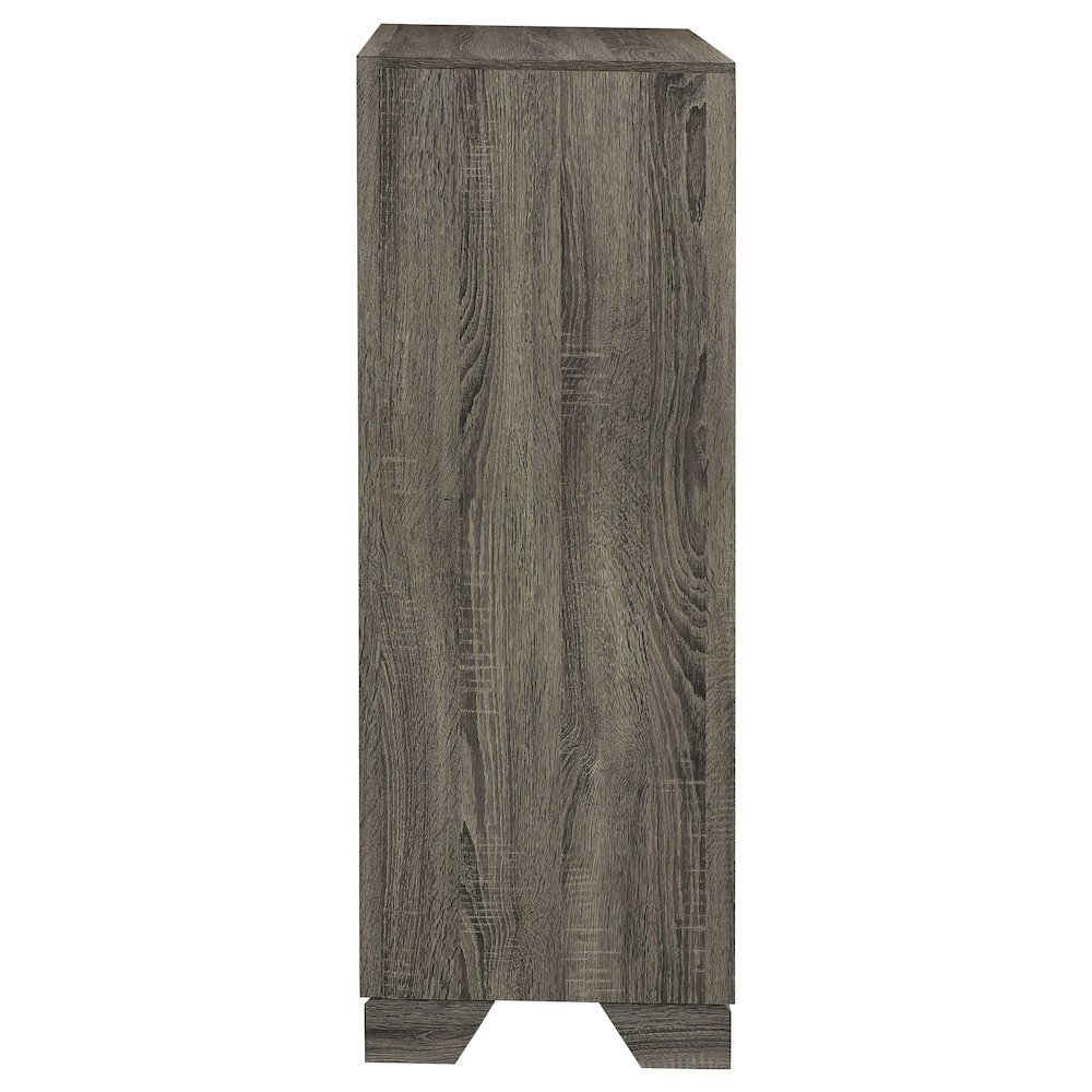 Wright 4-drawer Chest of Drawers Brown Oak. Picture 5