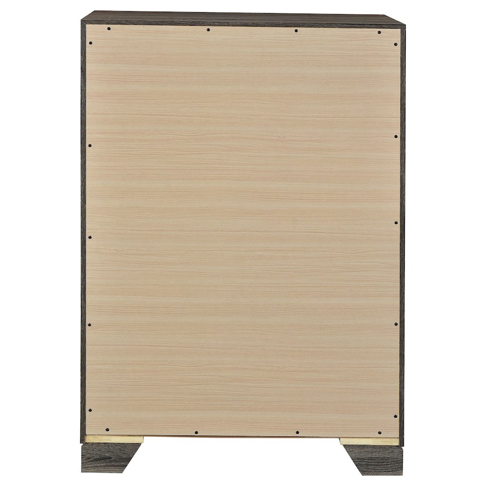 Wright 4-drawer Chest of Drawers Brown Oak. Picture 7