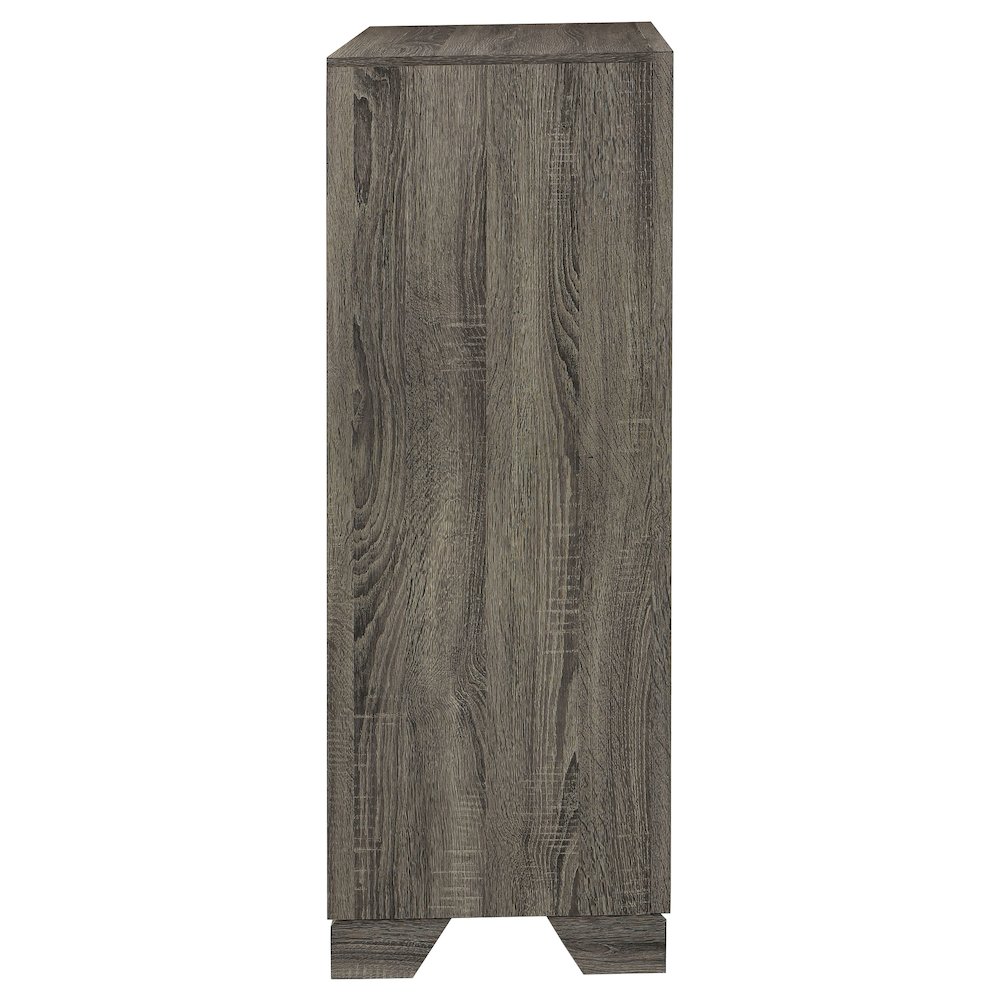 Wright 4-drawer Chest of Drawers Brown Oak. Picture 9