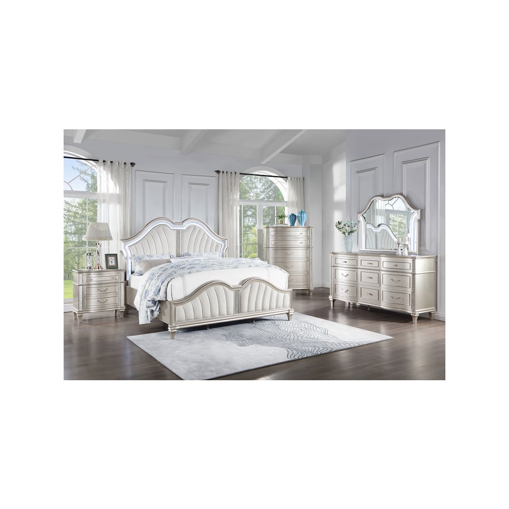 Evangeline 5-piece Queen Bedroom Set Silver Oak. Picture 2