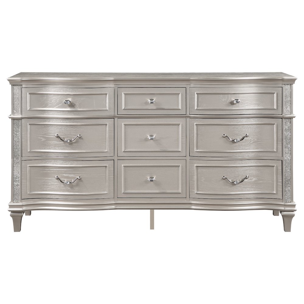 Evangeline 9-drawer Dresser Silver Oak. Picture 3