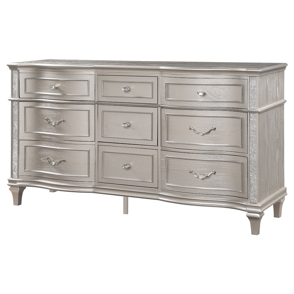 Evangeline 9-drawer Dresser Silver Oak. Picture 4
