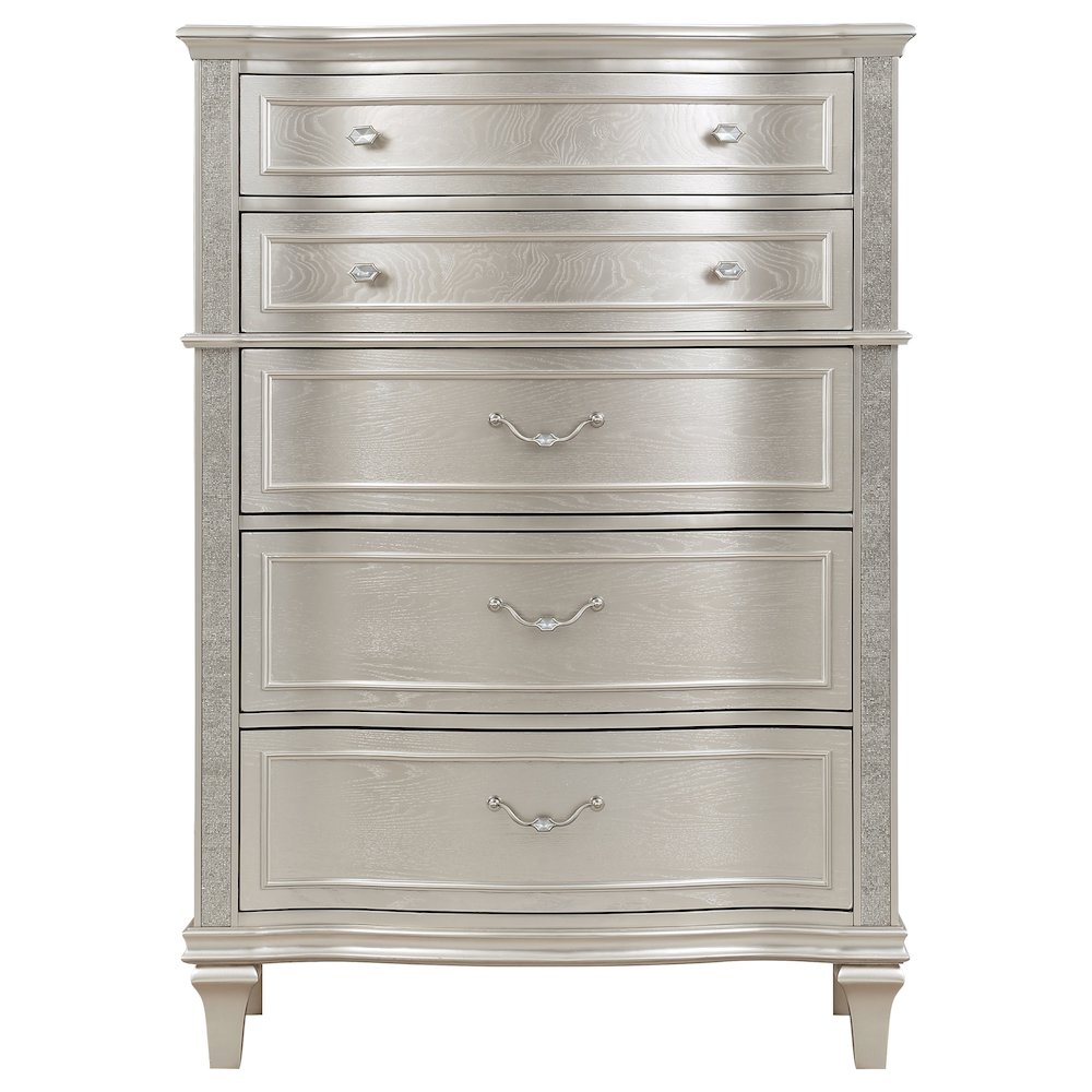 Evangeline 6-drawer Bedroom Chest Silver Oak. Picture 3
