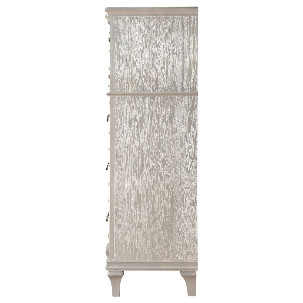 Evangeline 6-drawer Bedroom Chest Silver Oak. Picture 5